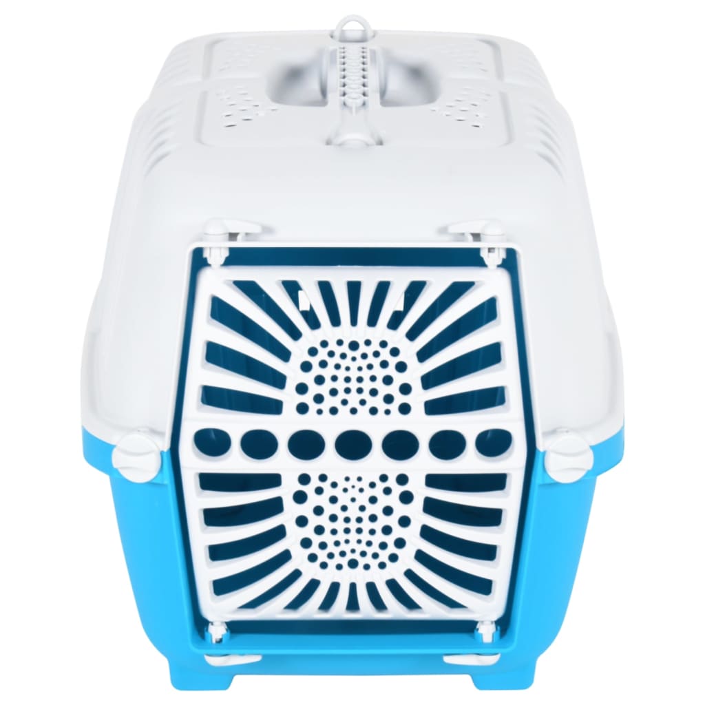 vidaXL Transporteur pour animaux de compagnie blanc et bleu PP