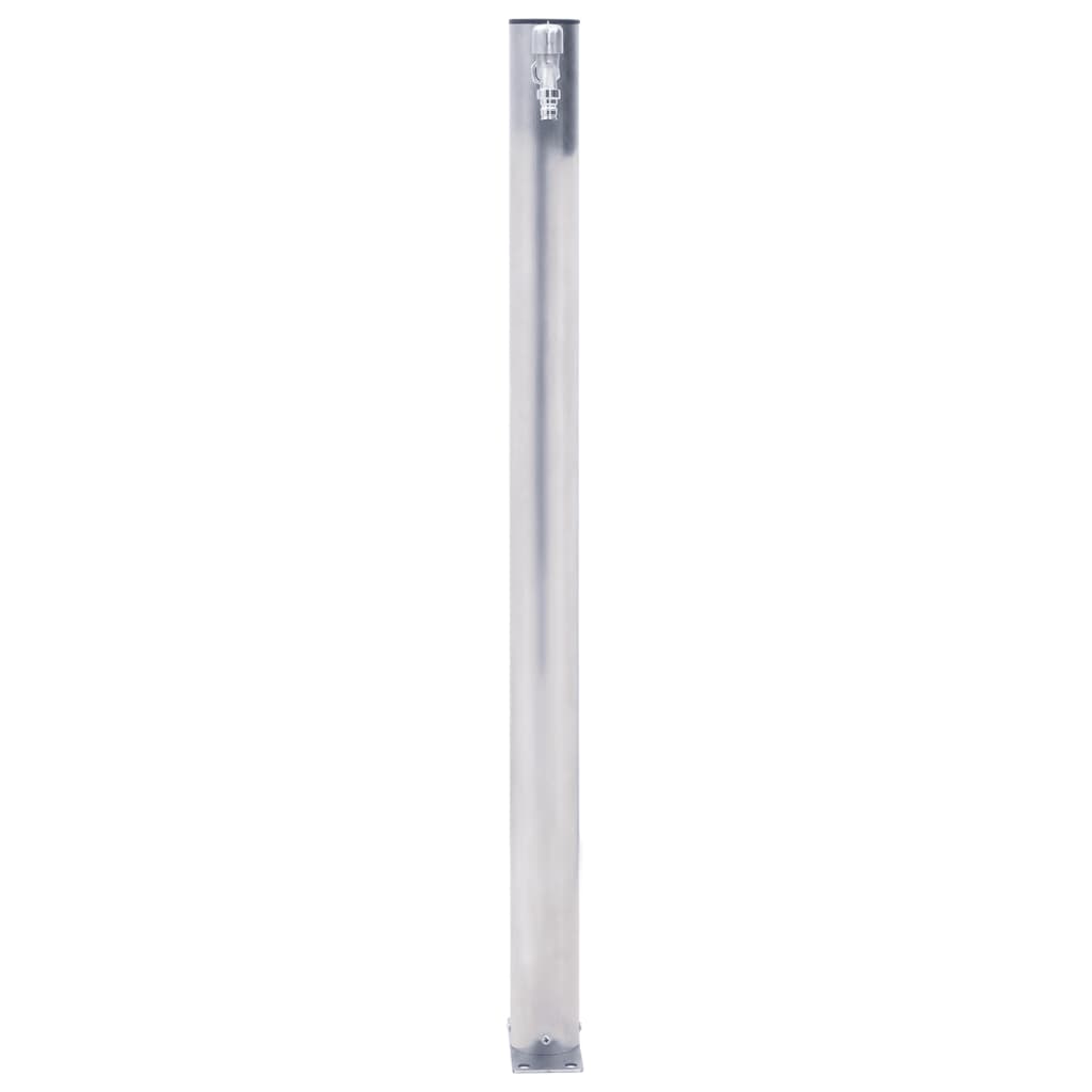 vidaXL Colonne à eau de jardin 60 cm acier inoxydable rond