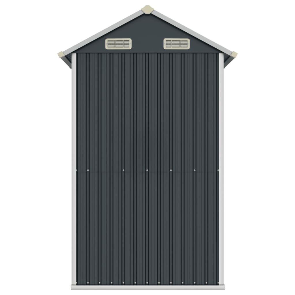 vidaXL Abri de jardin anthracite 192x152,5x237 cm acier galvanisé