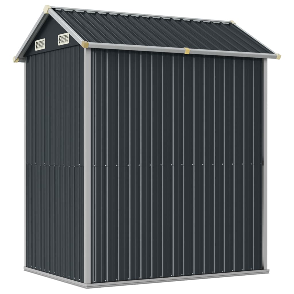 vidaXL Abri de jardin anthracite 192x152,5x237 cm acier galvanisé