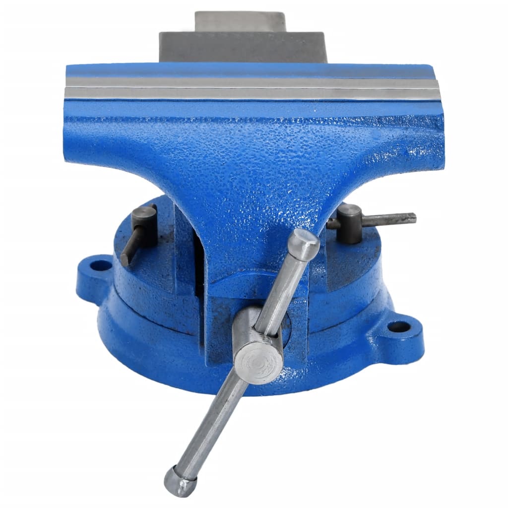 vidaXL Étau d'établi bleu 150 mm fonte