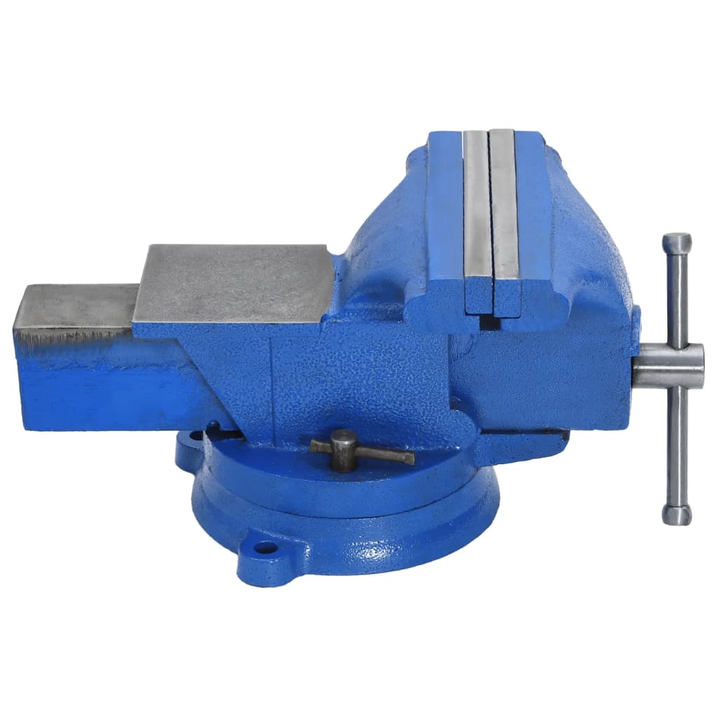 vidaXL Étau d'établi bleu 150 mm fonte