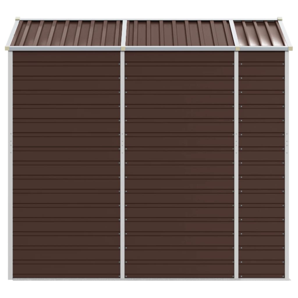 vidaXL Abri de jardin marron 191x215x198 cm acier galvanisé
