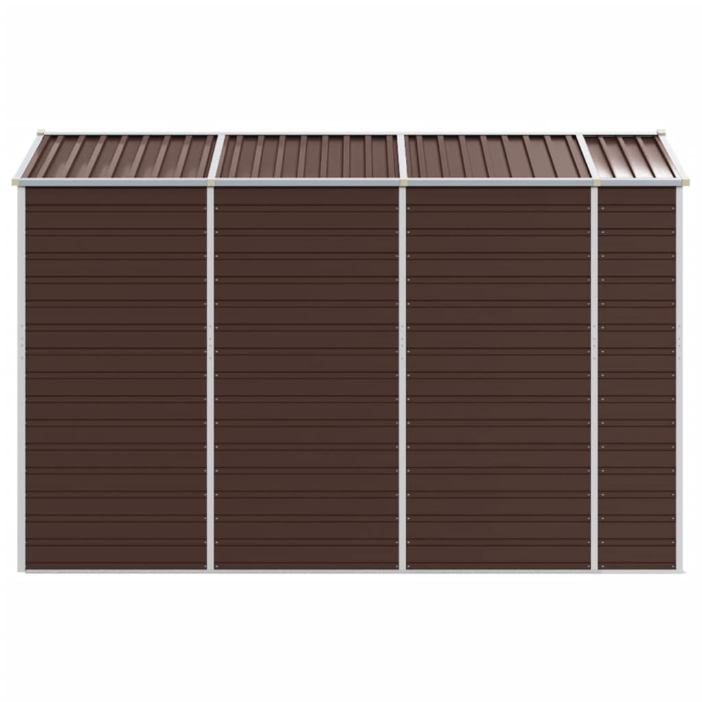 vidaXL Abri de jardin marron 191x300x198 cm acier galvanisé