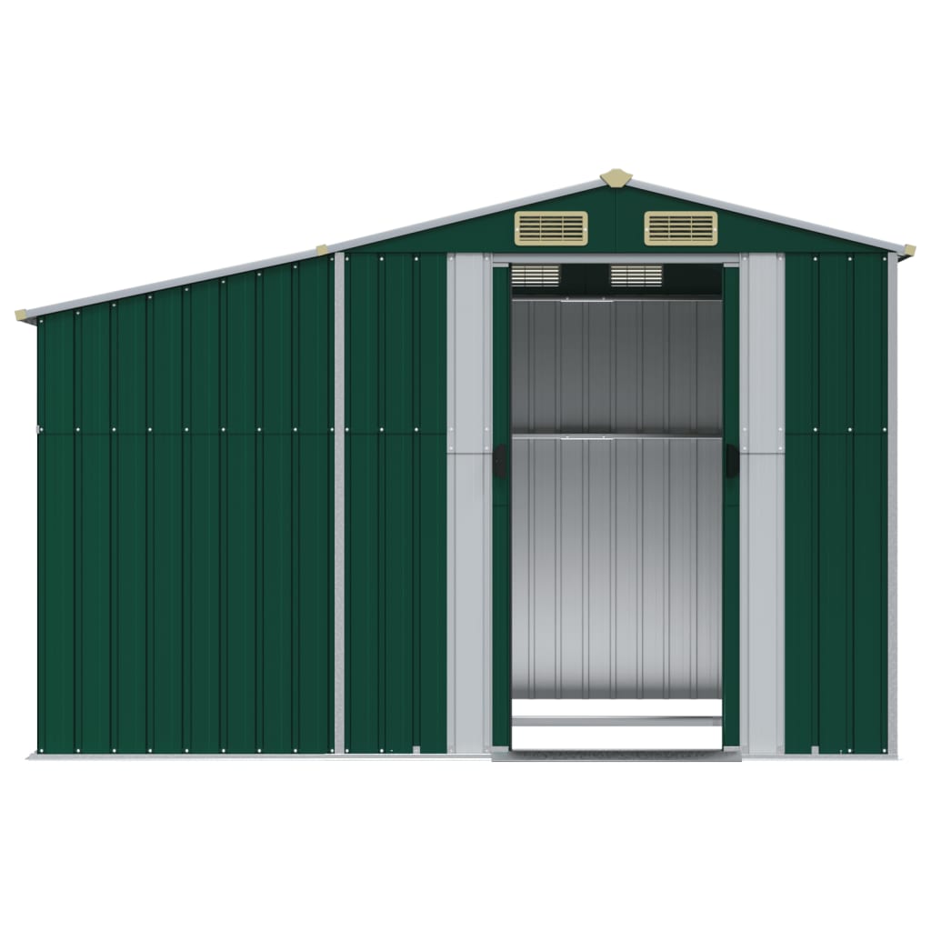vidaXL Abri de jardin vert 277x192,5x179 cm acier galvanisé