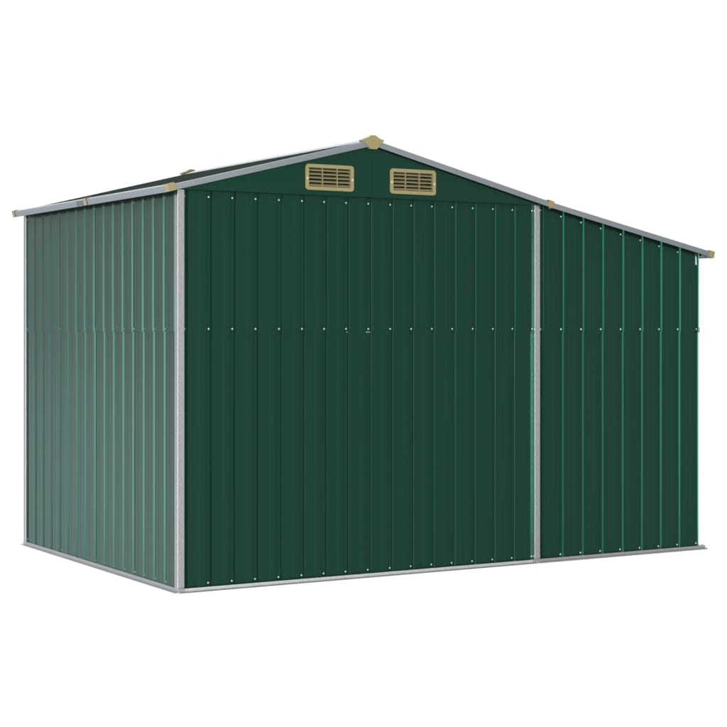 vidaXL Abri de jardin vert 277x192,5x179 cm acier galvanisé