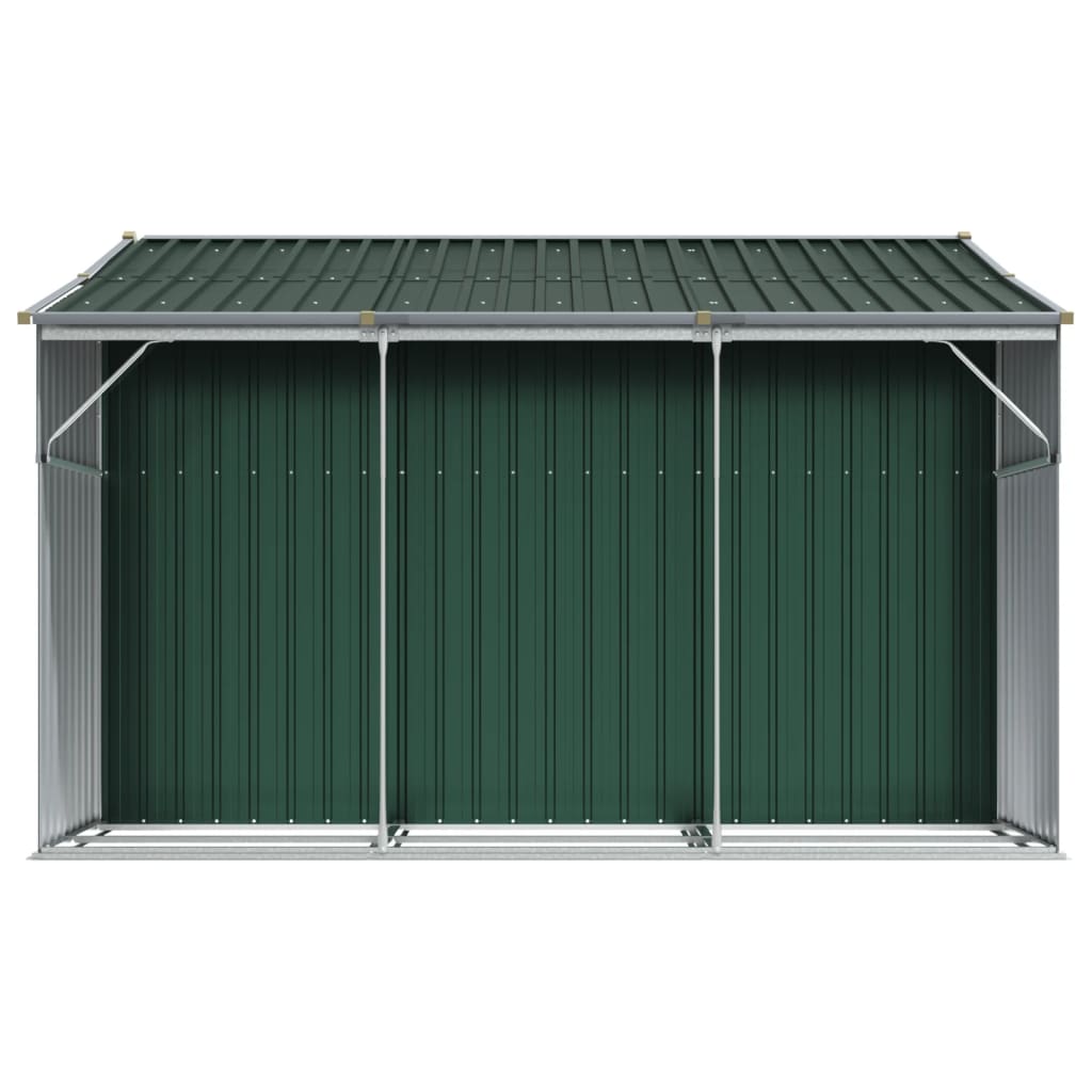 vidaXL Abri de jardin vert 277x279x179 cm acier galvanisé