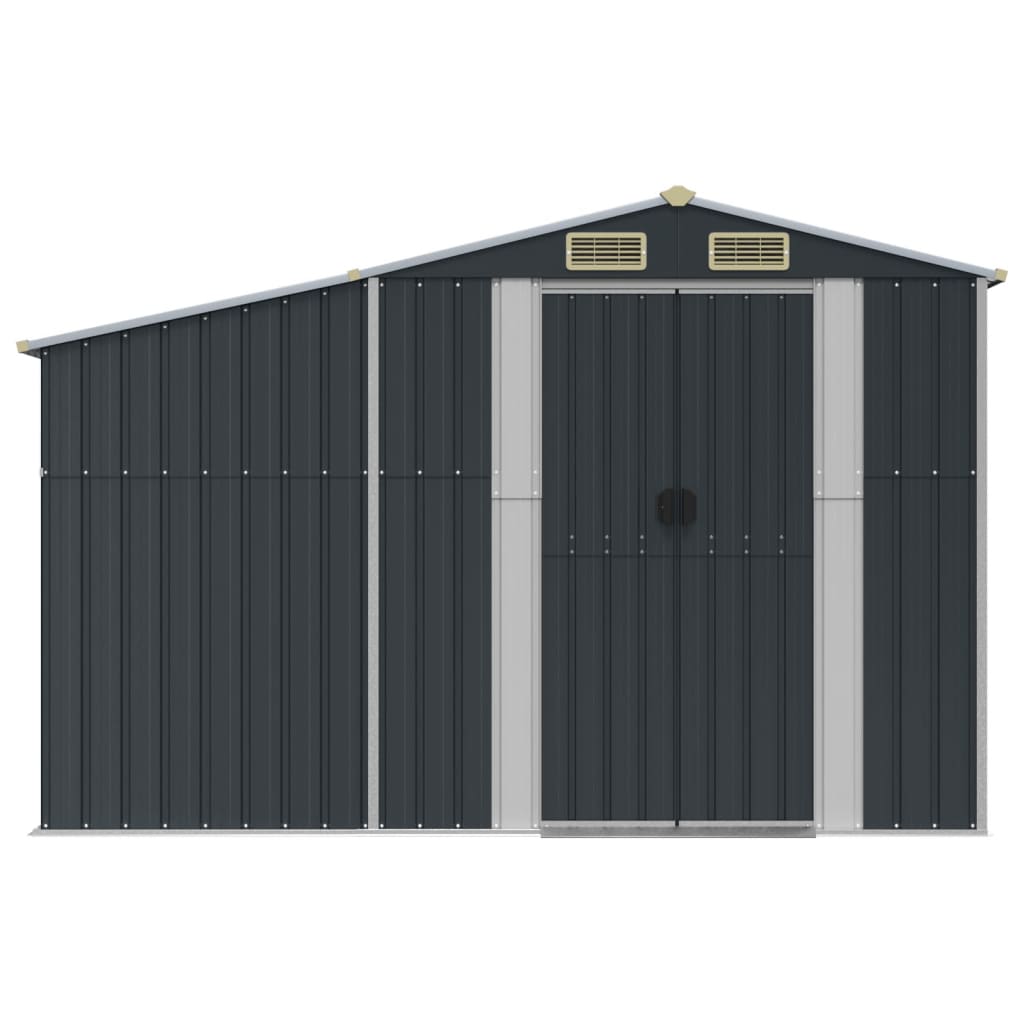 vidaXL Abri de jardin anthracite 277x192,5x179 cm acier galvanisé