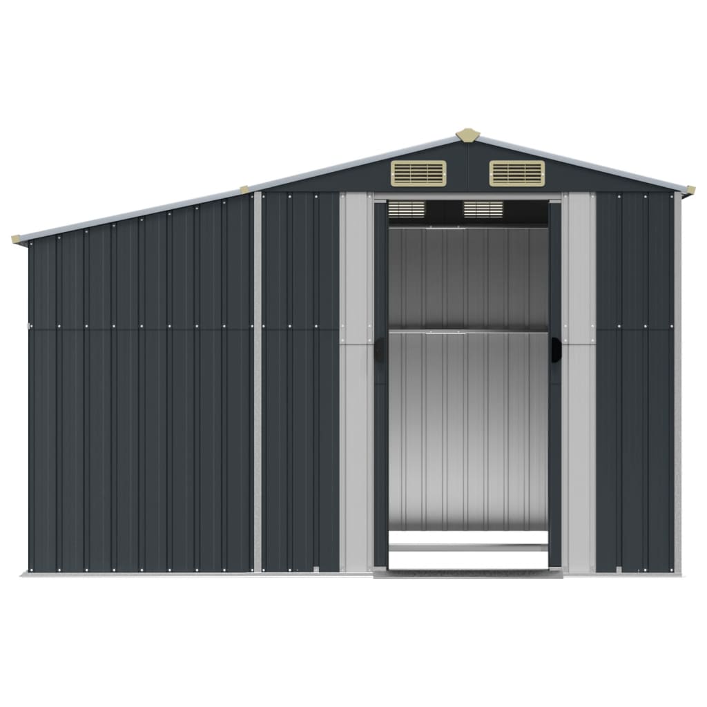 vidaXL Abri de jardin anthracite 277x192,5x179 cm acier galvanisé