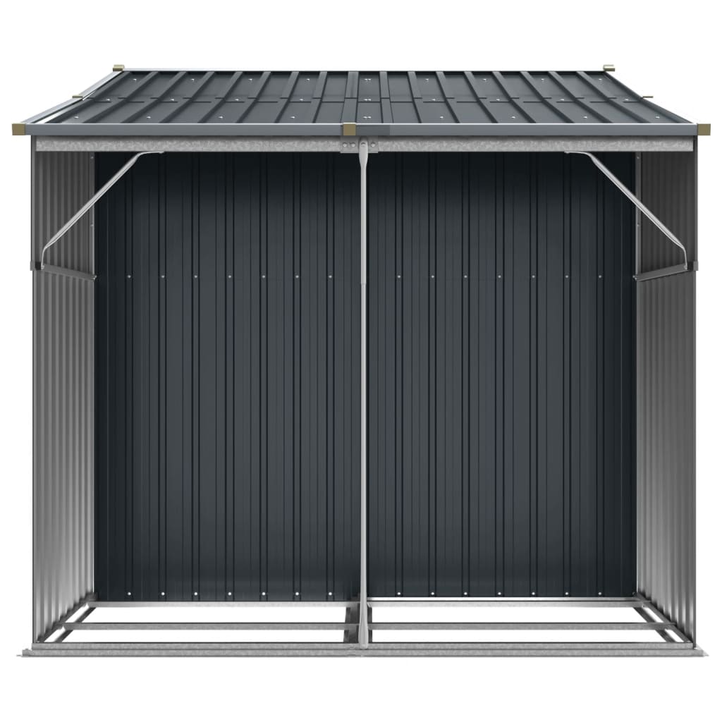 vidaXL Abri de jardin anthracite 277x192,5x179 cm acier galvanisé