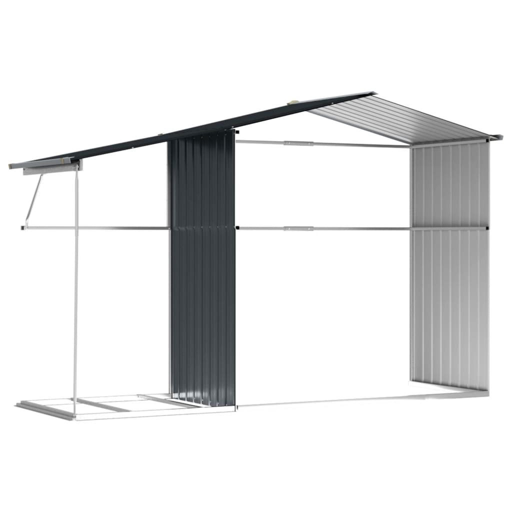 vidaXL Abri de jardin anthracite 277x192,5x179 cm acier galvanisé
