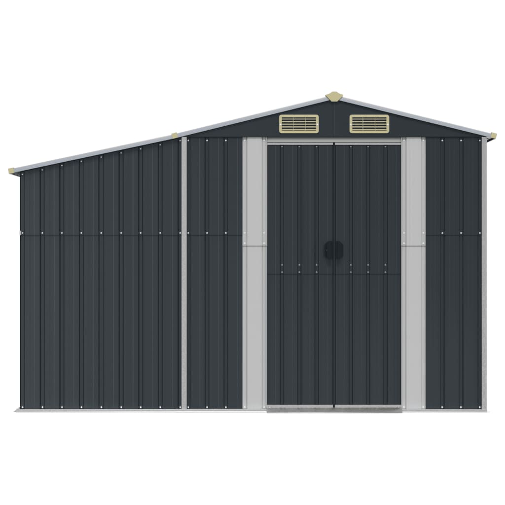 vidaXL Abri de jardin anthracite 277x365,5x179 cm acier galvanisé