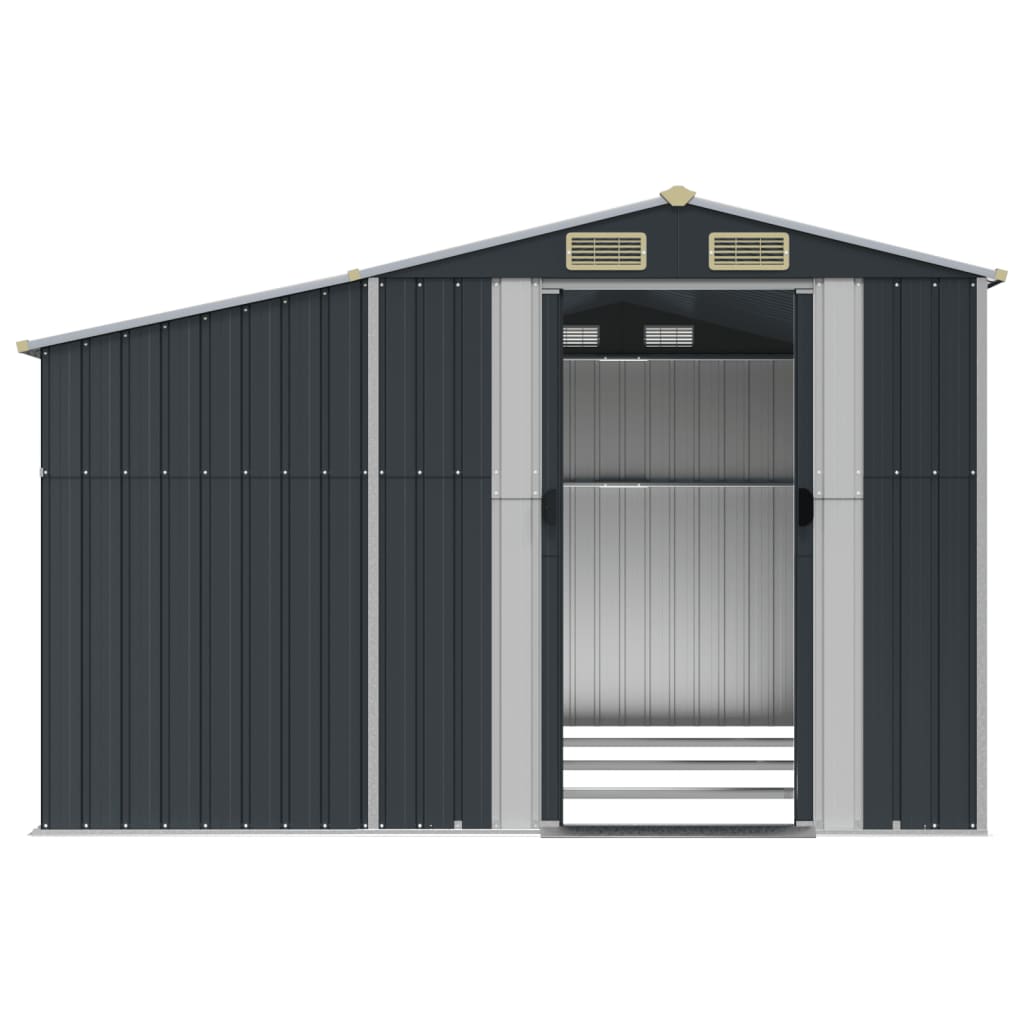 vidaXL Abri de jardin anthracite 277x365,5x179 cm acier galvanisé