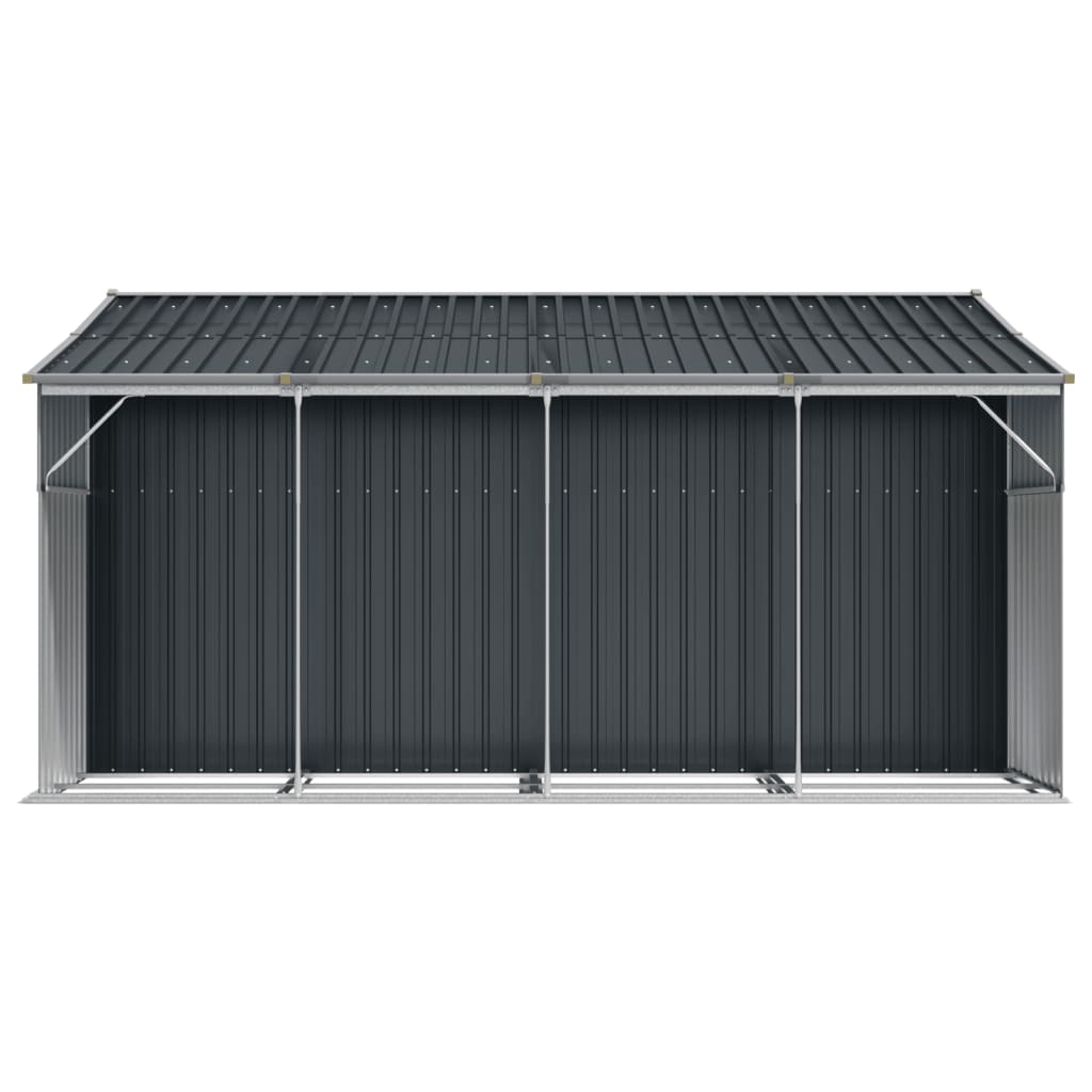 vidaXL Abri de jardin anthracite 277x365,5x179 cm acier galvanisé