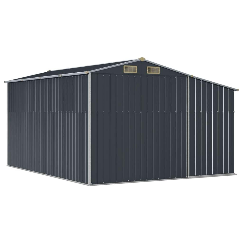 vidaXL Abri de jardin anthracite 277x365,5x179 cm acier galvanisé