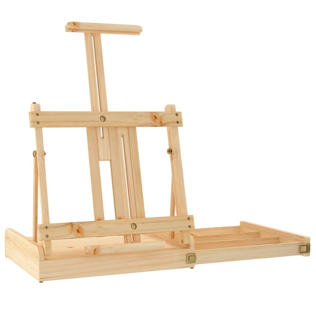 vidaXL Chevalet de table avec tiroir 41,5x37x12 cm bois massif de pin