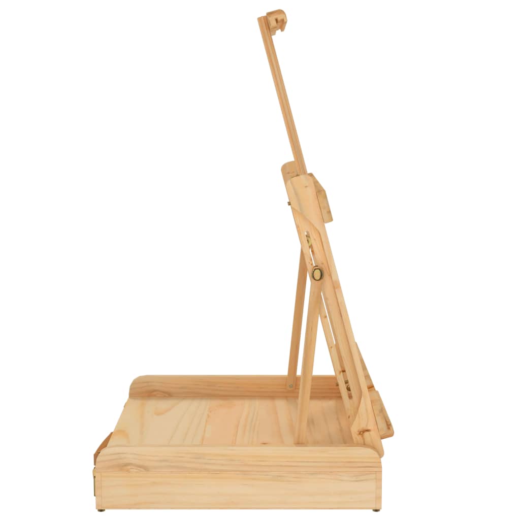 vidaXL Chevalet de table avec tiroir 41,5x37x12 cm bois massif de pin
