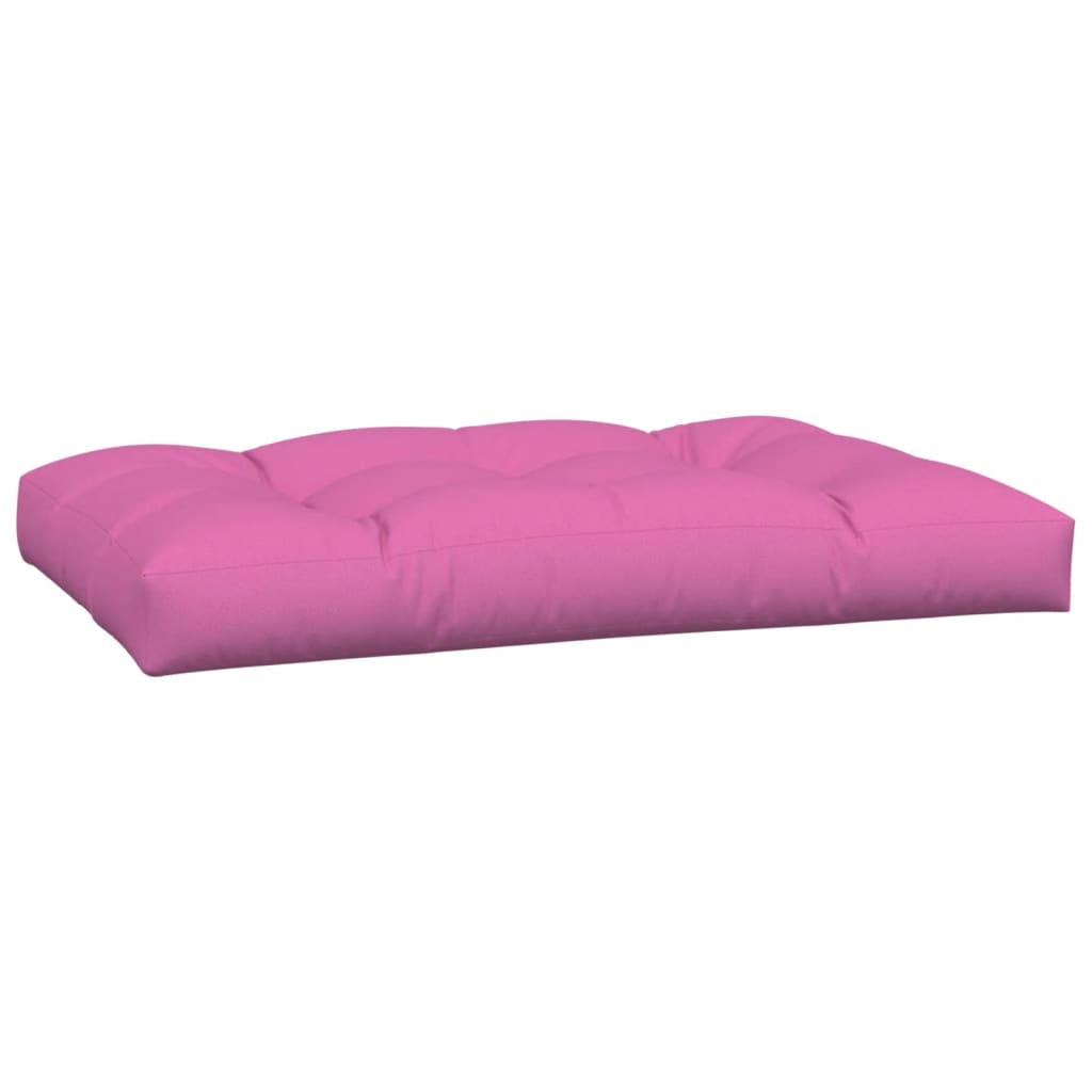 vidaXL Coussins de palette 7 pcs rose tissu