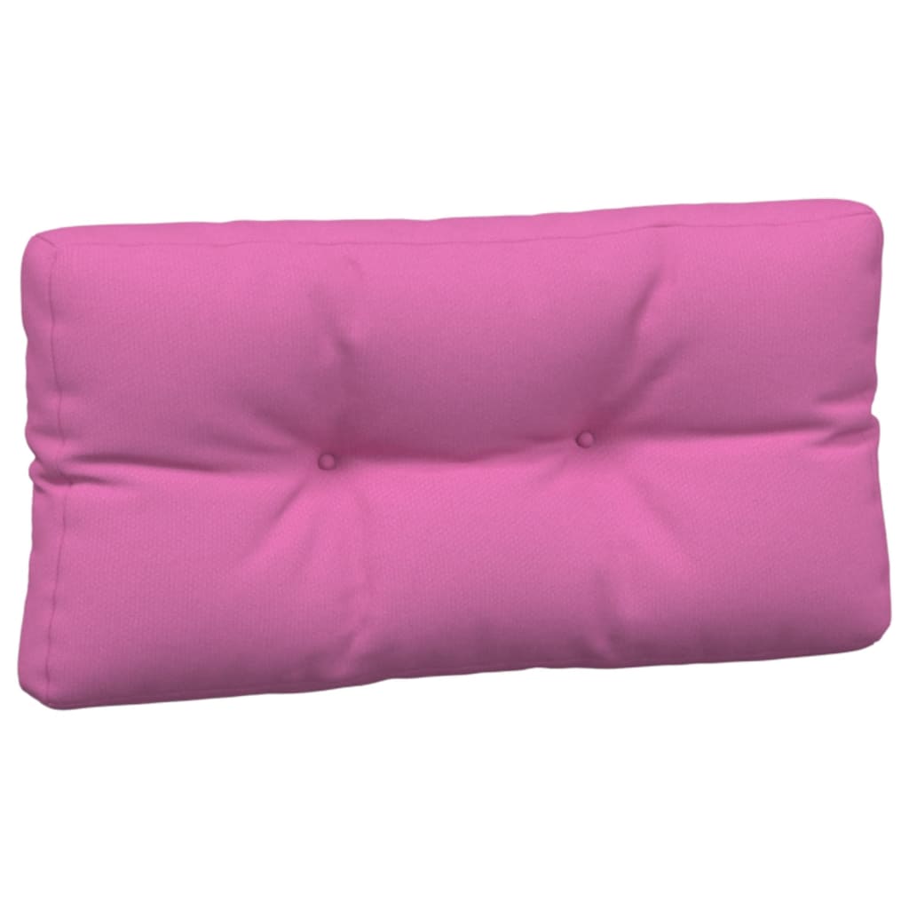 vidaXL Coussins de palette 7 pcs rose tissu