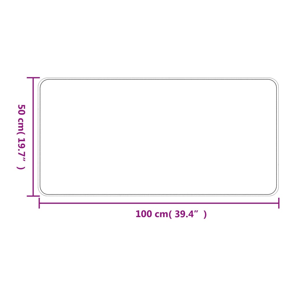 vidaXL Tapis de couloir aspect sisal taupe 50x100 cm