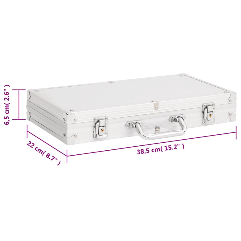 vidaXL Jeu de jetons de poker 300 pcs 11,5 g
