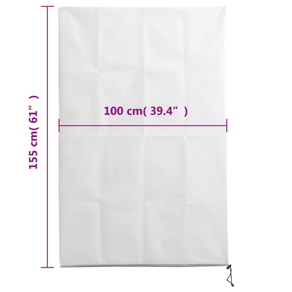 vidaXL Housses de protection pour plantes avec fermeture éclair 4 pcs