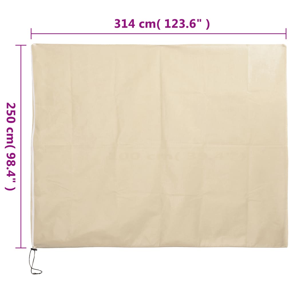 vidaXL Housses de protection pour plantes avec fermeture éclair 2 pcs