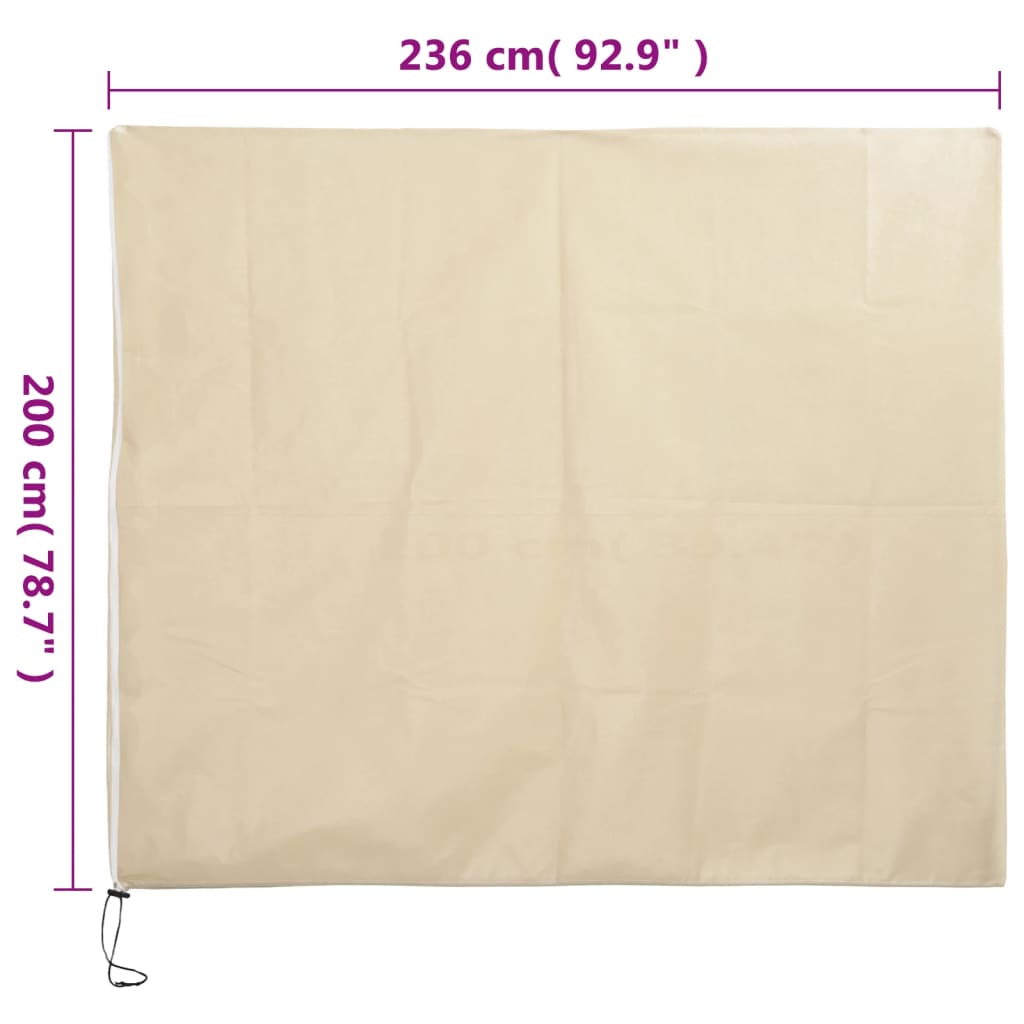 vidaXL Housses de protection pour plantes avec fermeture éclair 4 pcs