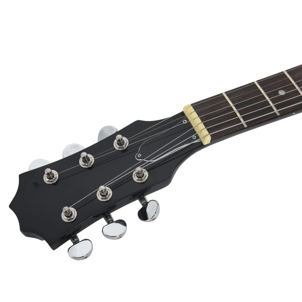 vidaXL Guitare électrique pour débutants et sac marron et noir 4/4 39"