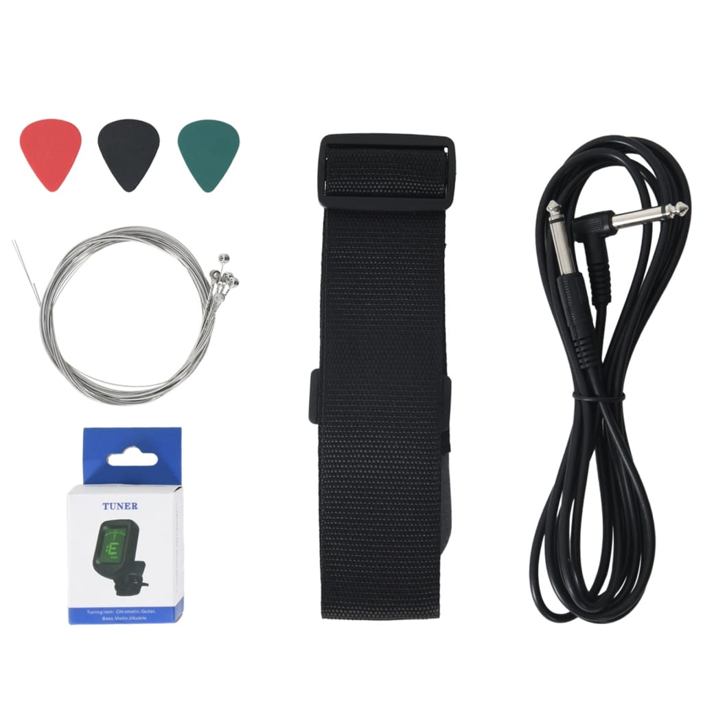 vidaXL Guitare électrique pour enfants avec sac noir 3/4 30"