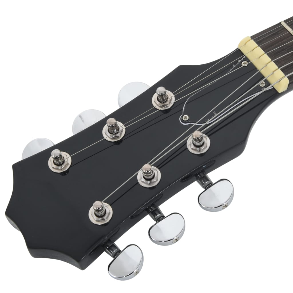 vidaXL Guitare électrique pour enfants et sac marron et noir 3/4 30"