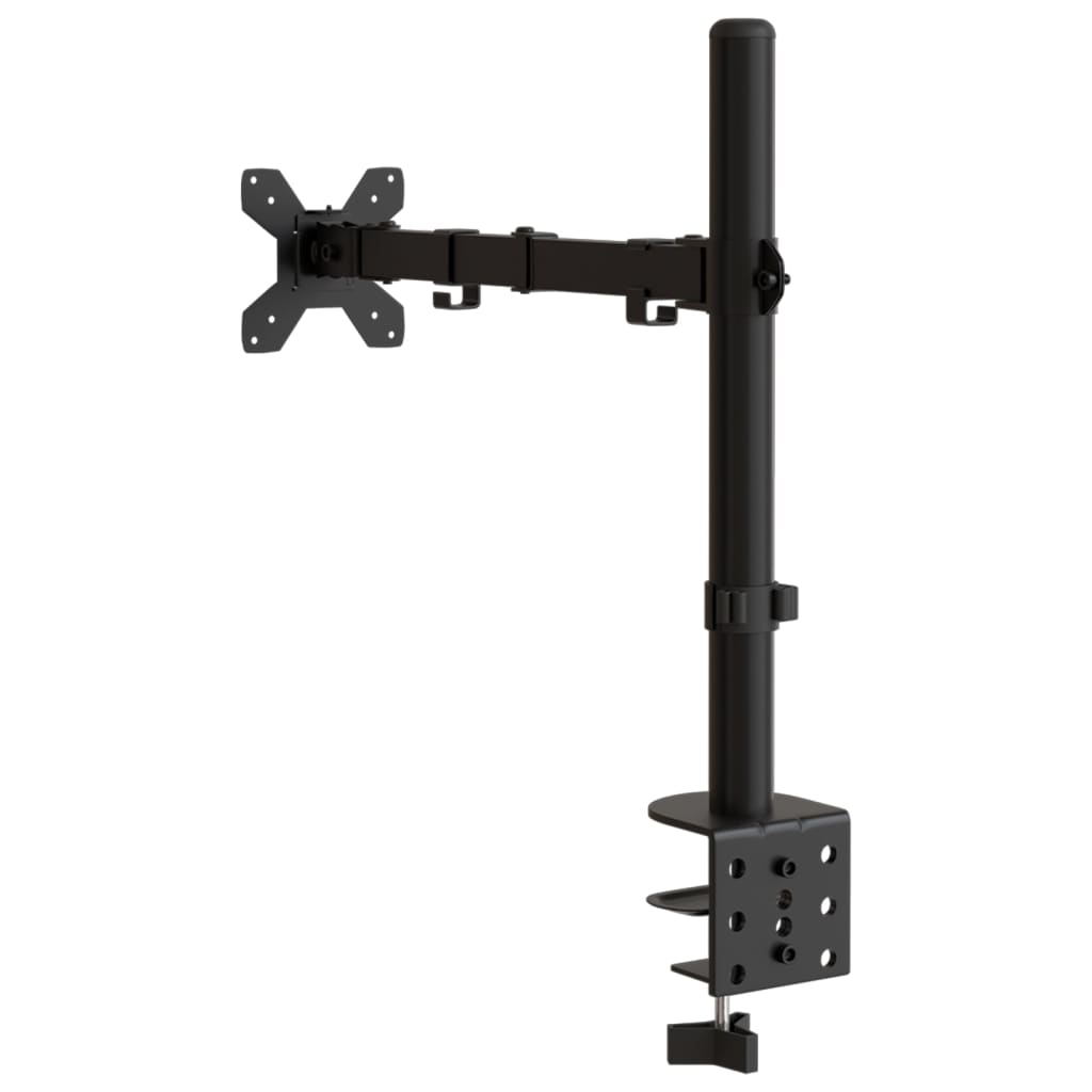 vidaXL Support de moniteur noir acier VESA 75/100 mm
