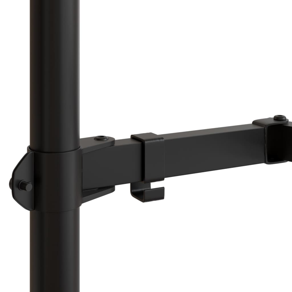 vidaXL Support de moniteur noir acier VESA 75/100 mm