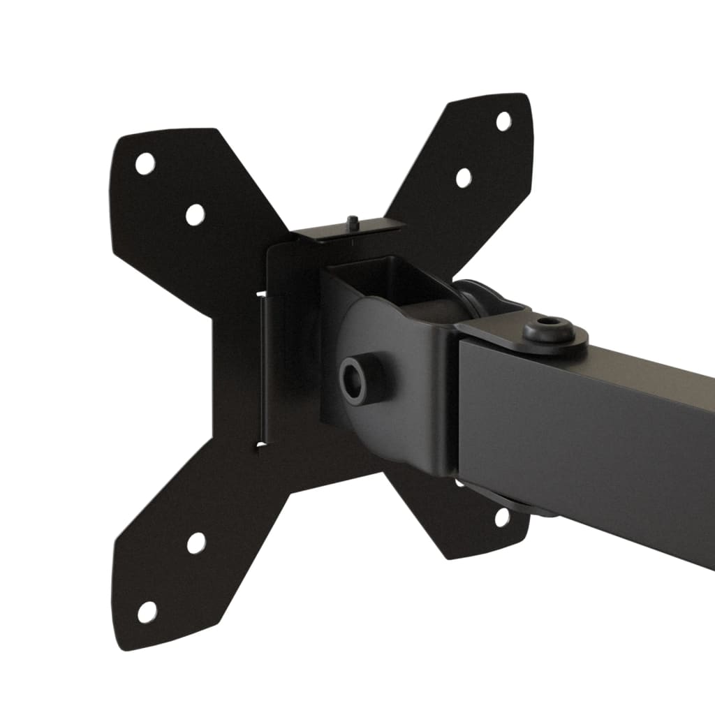 vidaXL Support de moniteur noir acier VESA 75/100 mm