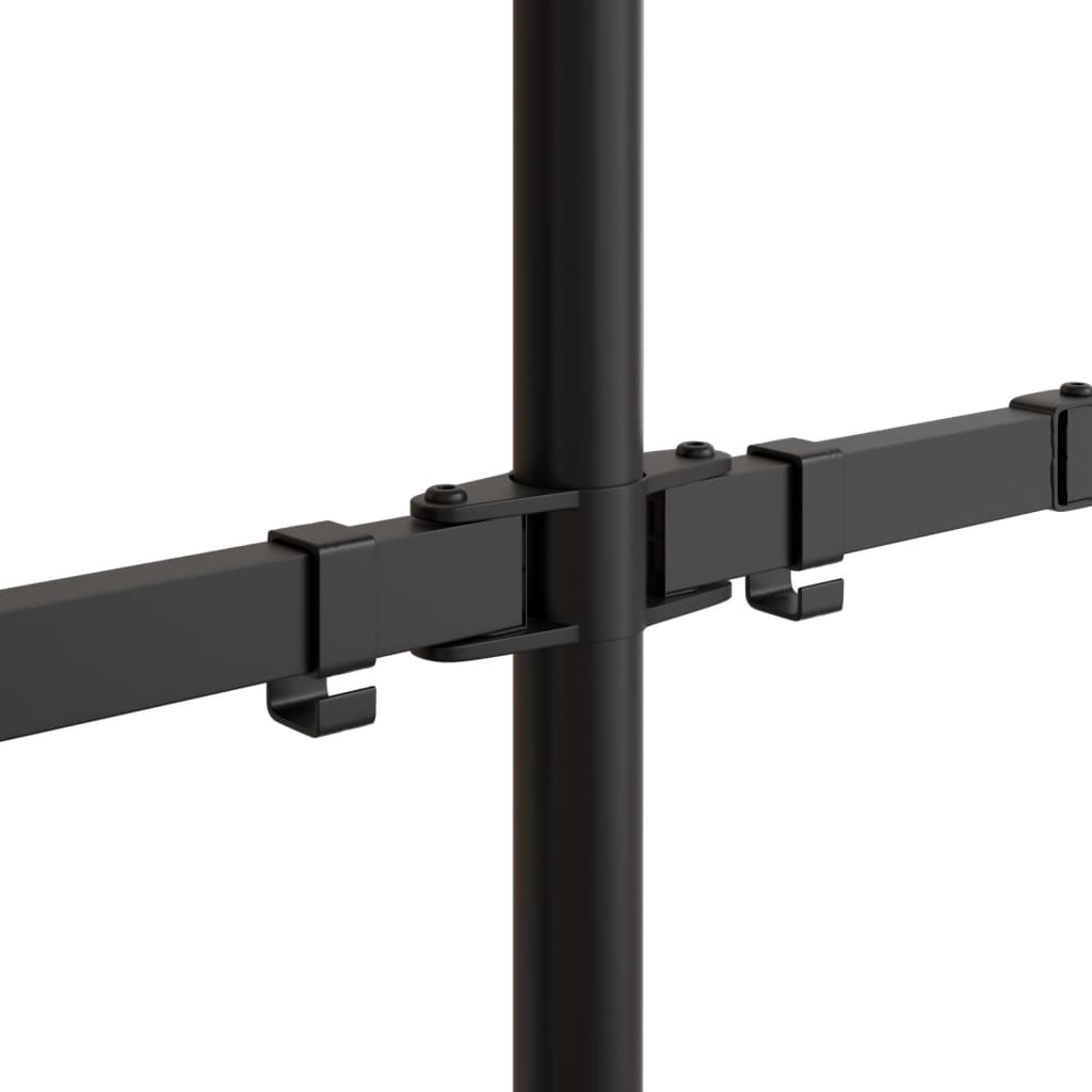 vidaXL Support de moniteur noir acier VESA 75/100 mm