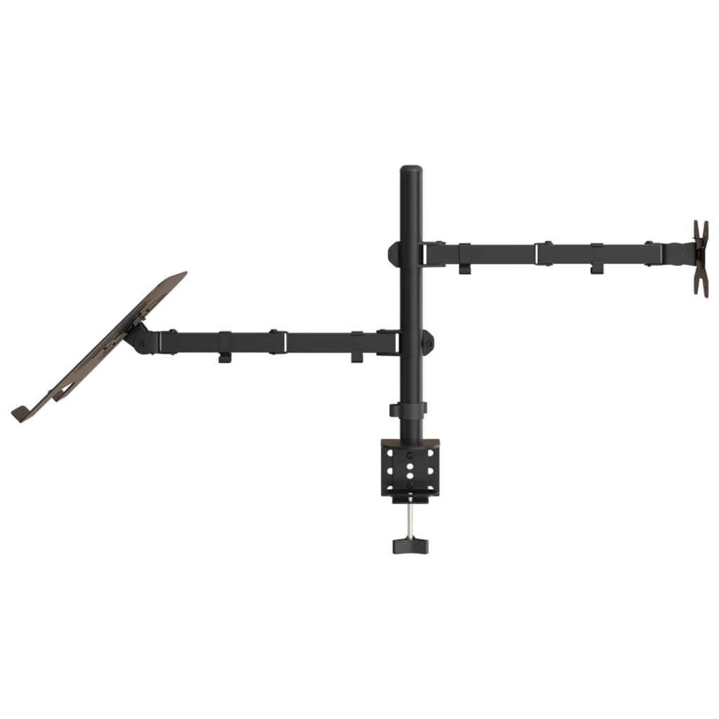 vidaXL Support de moniteur noir acier VESA 75/100 mm