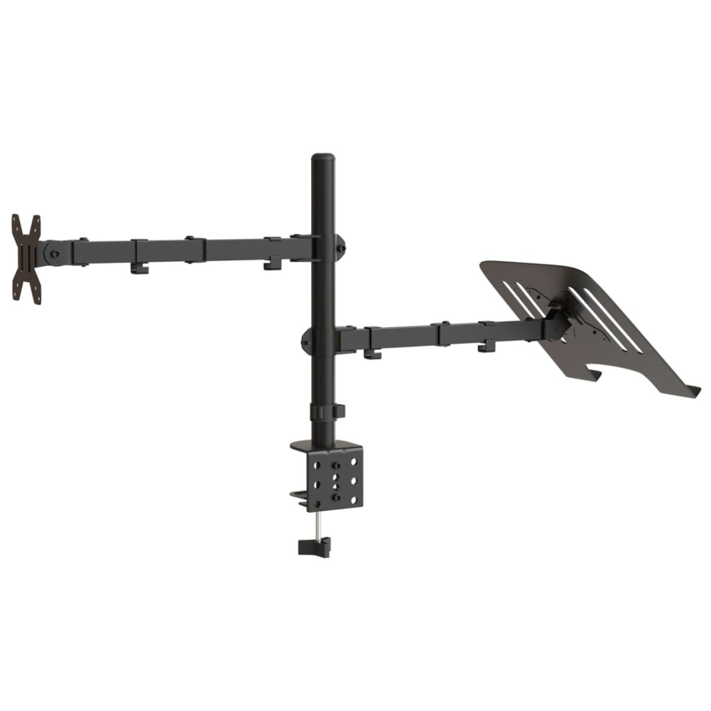 vidaXL Support de moniteur noir acier VESA 75/100 mm
