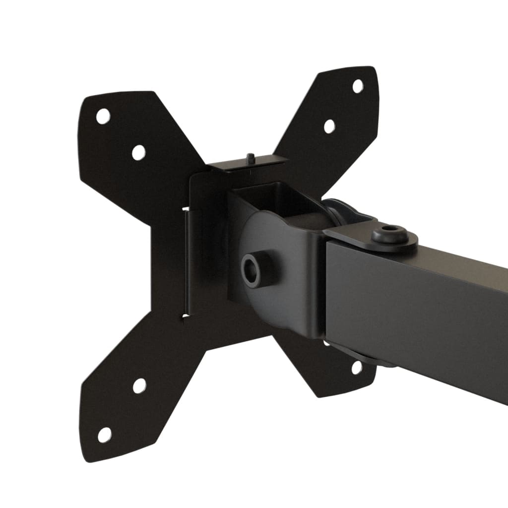 vidaXL Support de moniteur noir acier VESA 75/100 mm