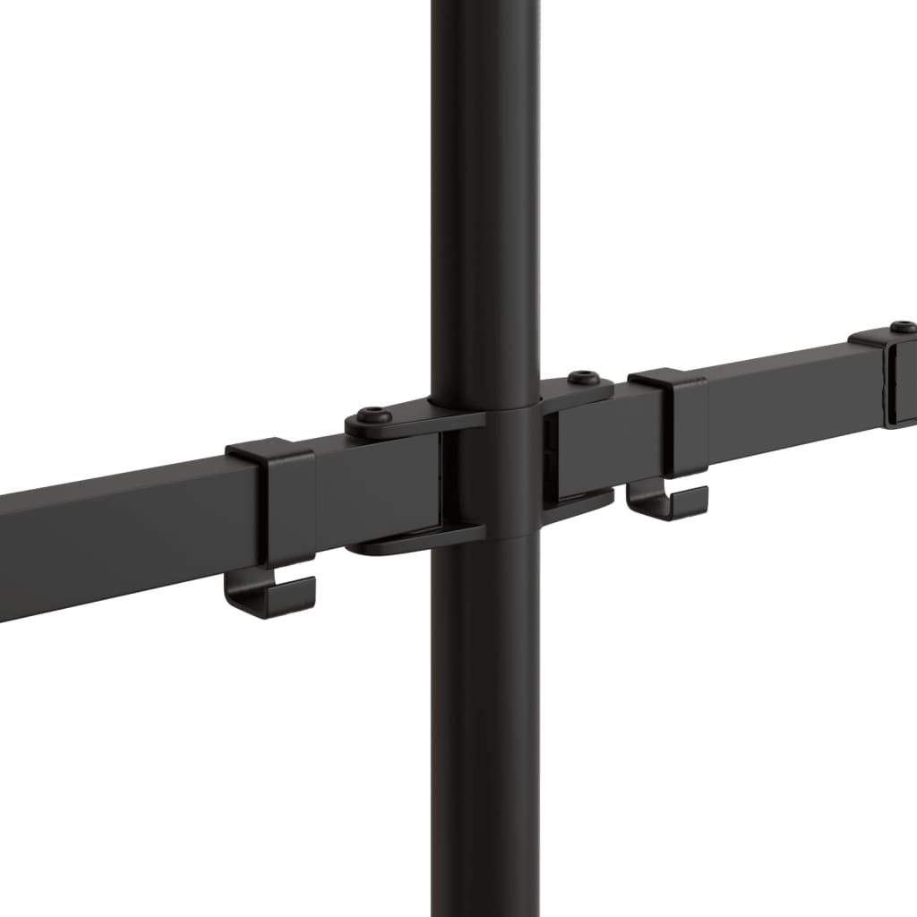 vidaXL Support de moniteur noir acier VESA 75/100 mm
