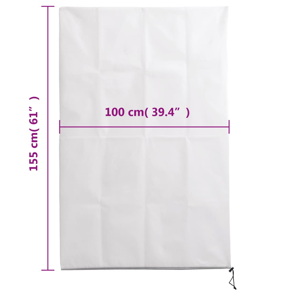 vidaXL Housses de protection pour plantes avec fermeture éclair 2 pcs