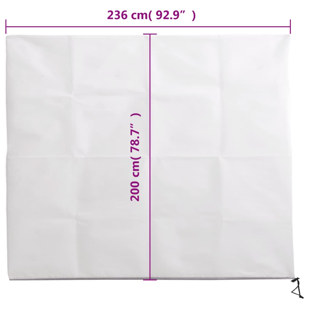 vidaXL Housse de protection pour plantes avec fermeture éclair 70 g/m²