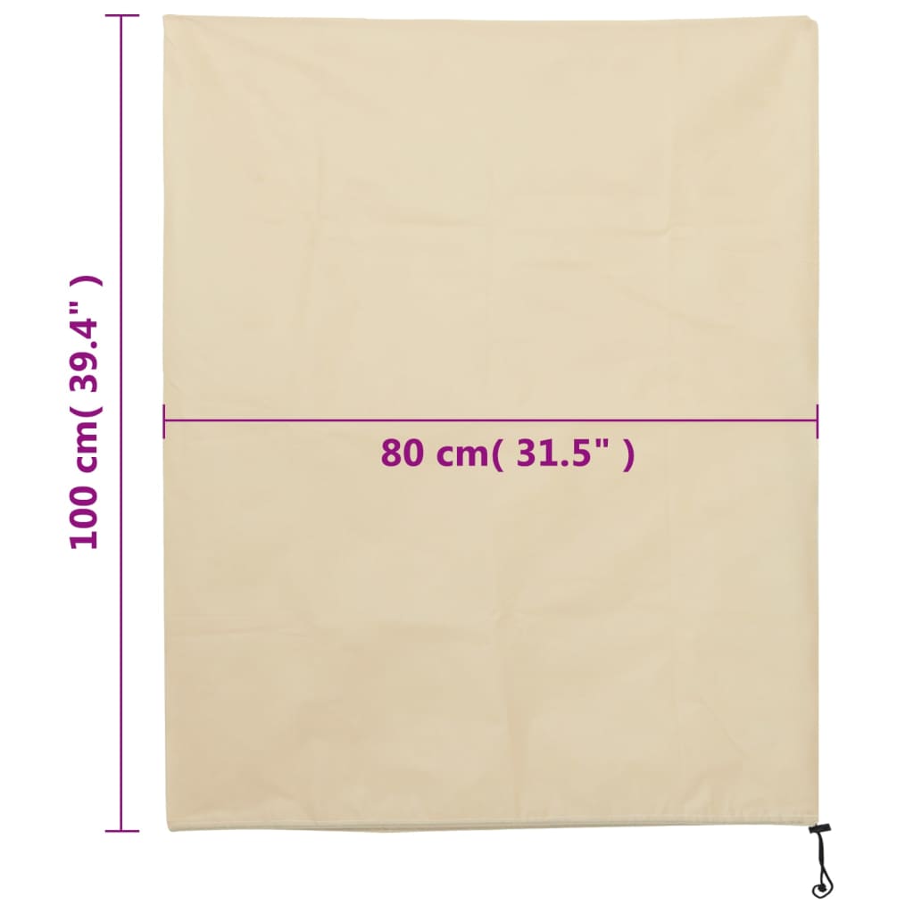 vidaXL Housses de protection pour plantes avec cordon de serrage 4 pcs