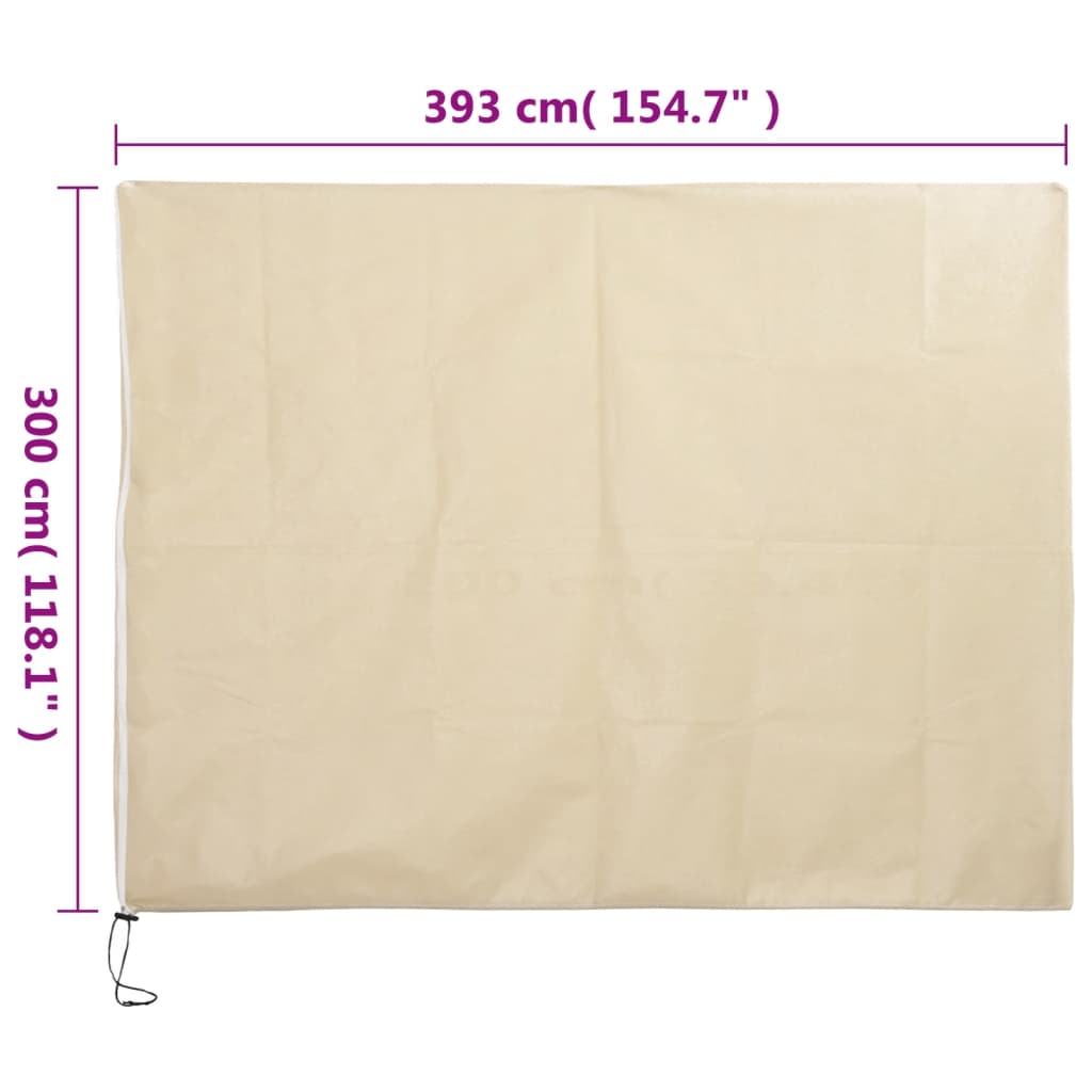 vidaXL Housse de protection pour plantes avec fermeture éclair 70 g/m²