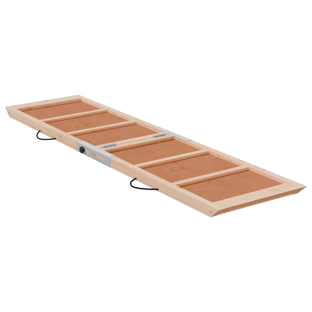 vidaXL Rampe pour chiens vert 120x30 cm bois de sapin solide