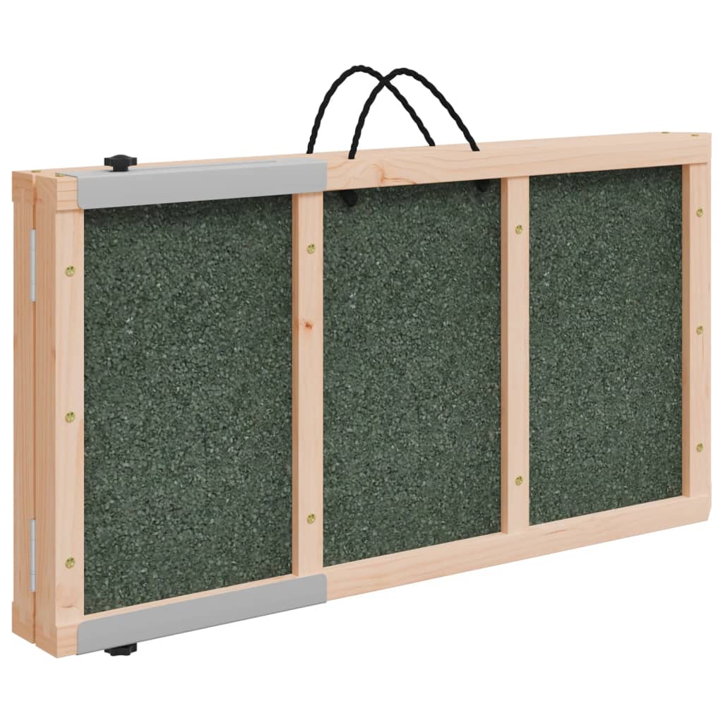 vidaXL Rampe pour chiens vert 120x30 cm bois de sapin solide