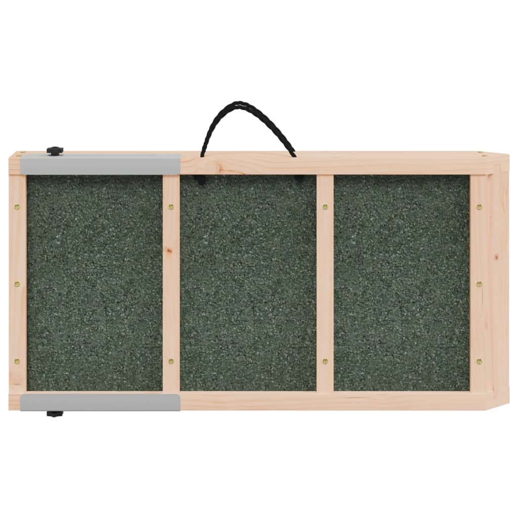 vidaXL Rampe pour chiens vert 120x30 cm bois de sapin solide