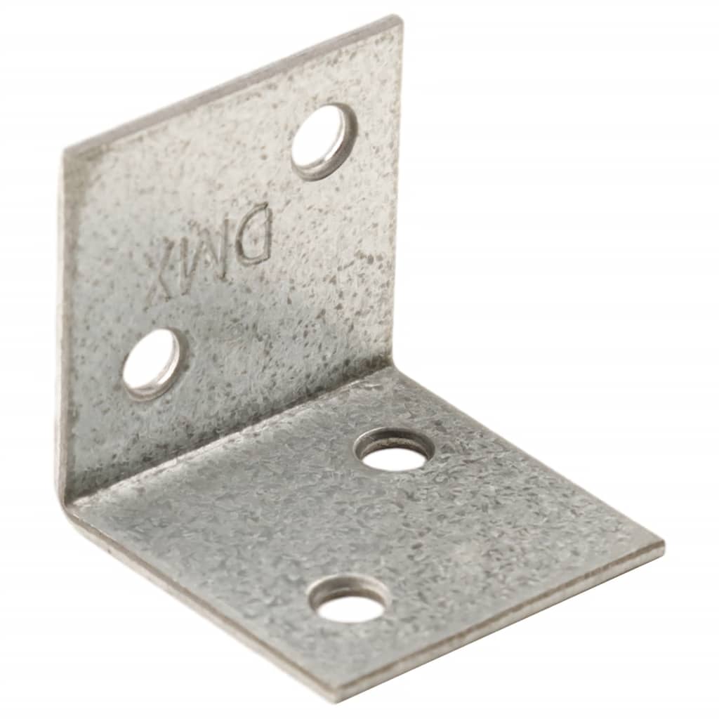 vidaXL Équerres de fixation 150 pcs 2 mm 30x25x30 mm acier galvanisé