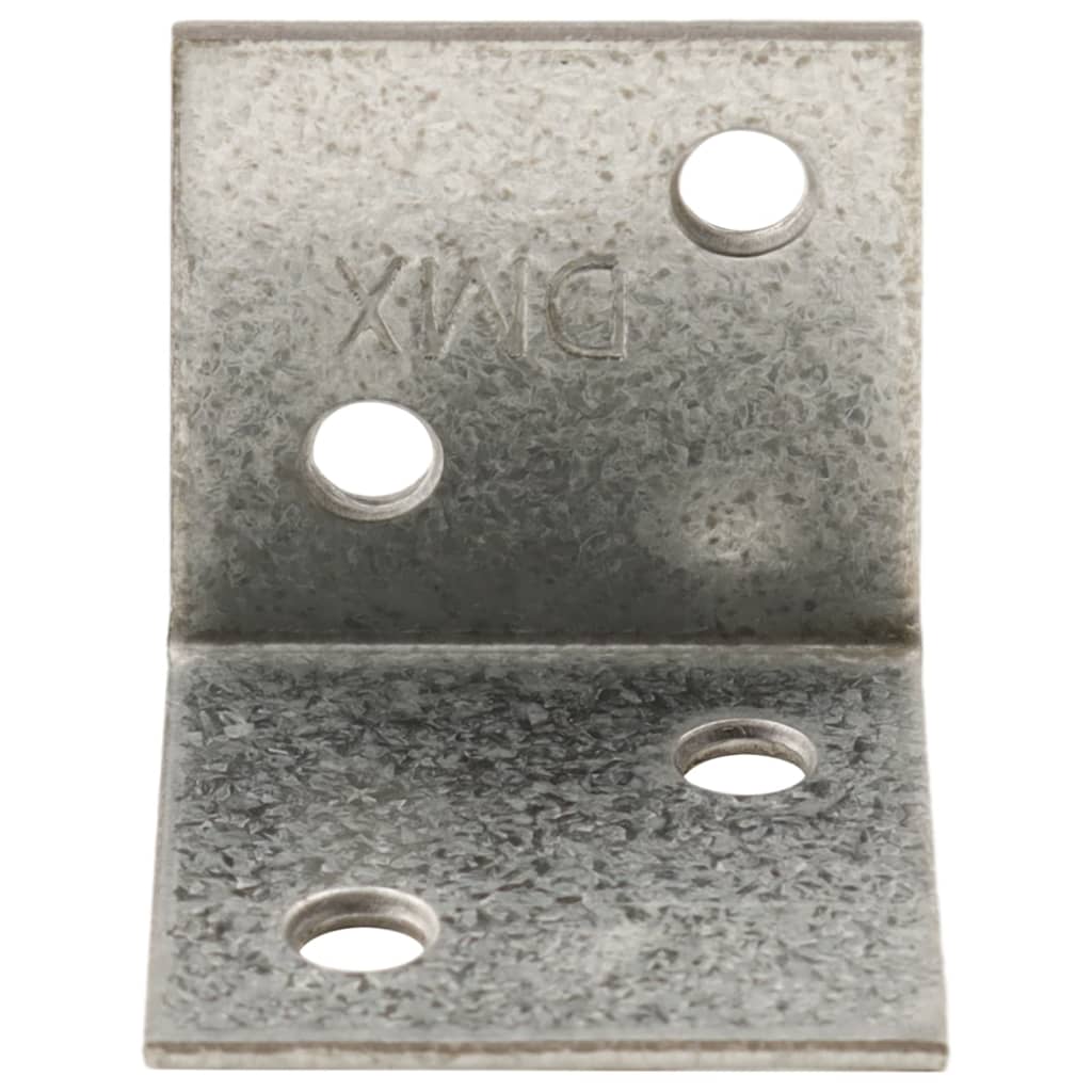 vidaXL Équerres de fixation 150 pcs 2 mm 30x25x30 mm acier galvanisé