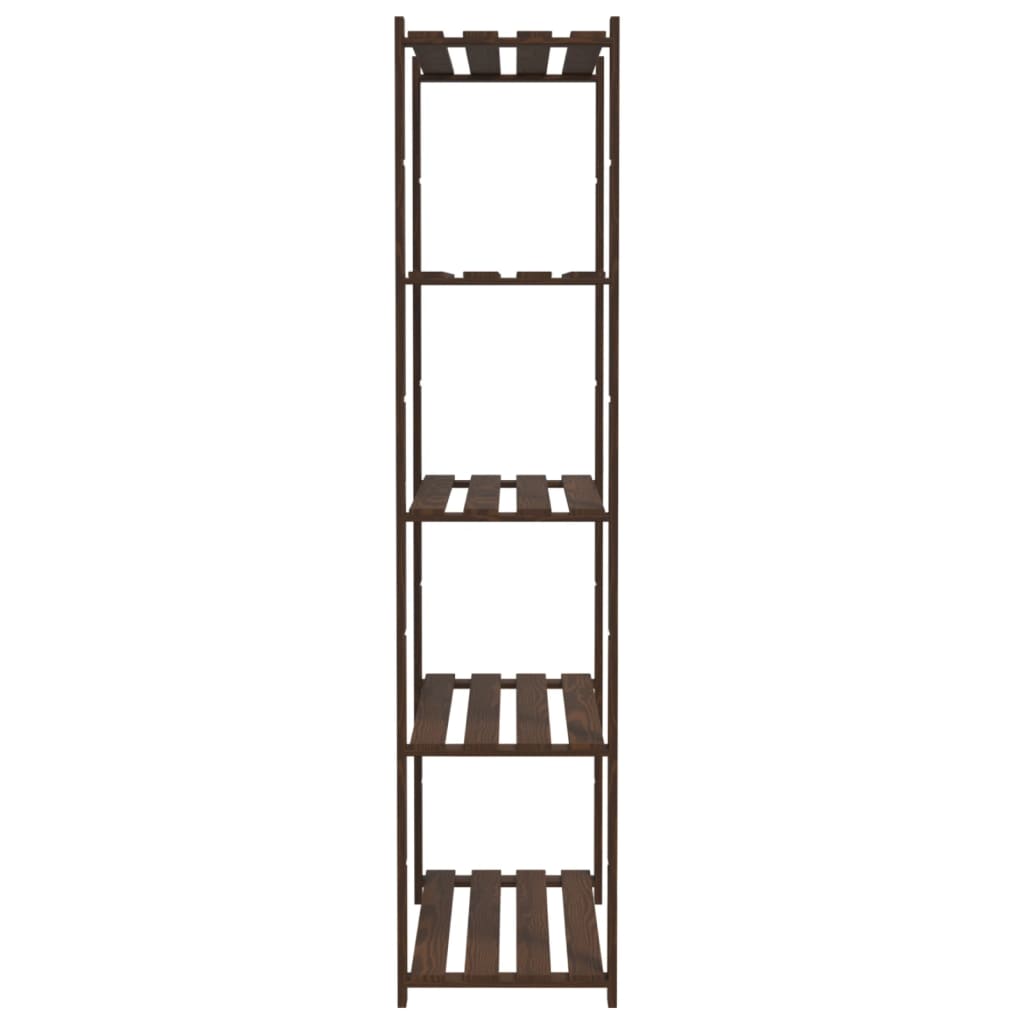 vidaXL Support de rangement à 5 niveaux marron 80x38x170 cm bois pin