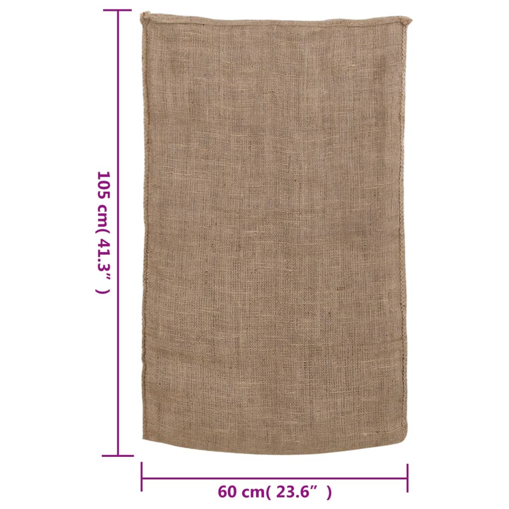 vidaXL Sacs en jute 30 pcs 60x105 cm 100 % jute 220 g/m²